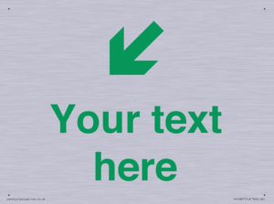 Custom Safe Condition inverse: Green Down left right arrow